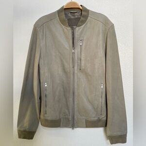 All Saints Men’s Leather Bomber Jacket | Medium | Excellent Condition